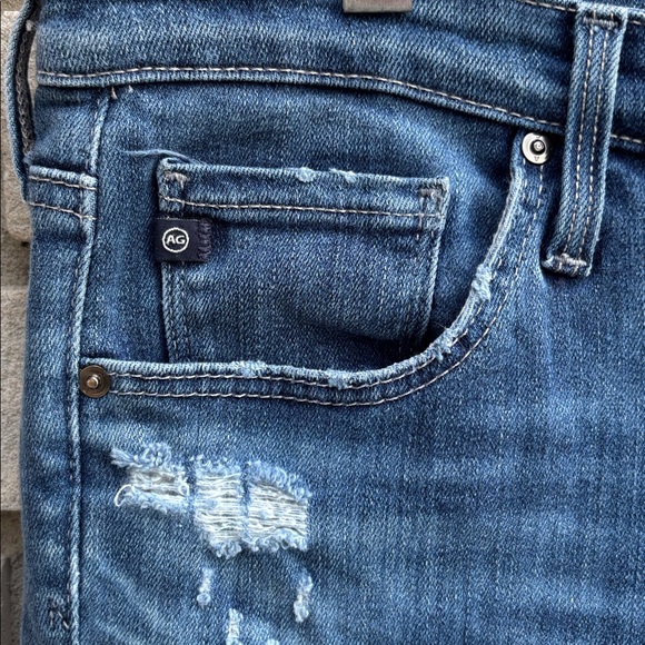 Ag Adriano Goldschmied The Stevie Ankle Slim Straight Ankle Jeans Size 32R - Picture 5 of 10